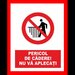 Placuta pentru pericol de cadere nu va aplecati